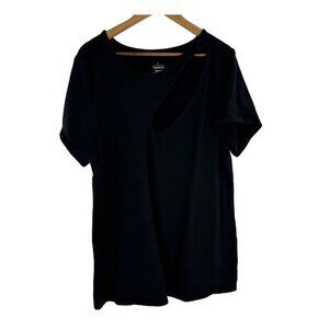 Torrid Foxy Short Sleeve Asymmetrical Cutout Top Size 4X